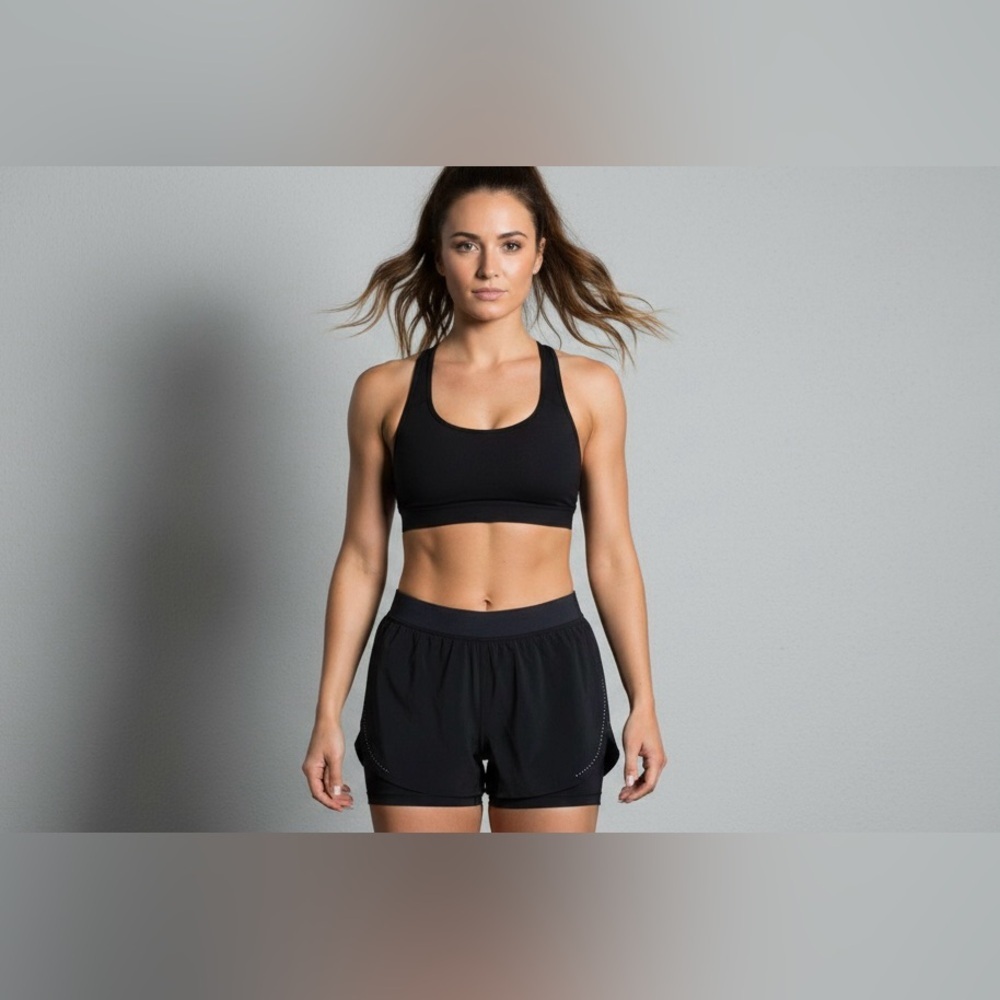 Lululemon black Running Shorts size 8